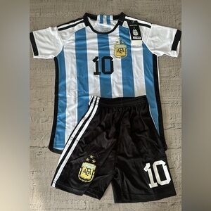 Messi Argentina Jersey set kids